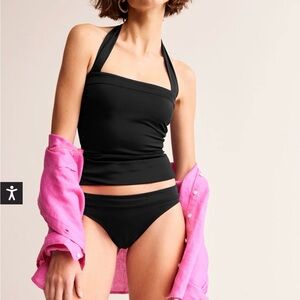 Boden Ithaca panel bikini bottoms black NWT